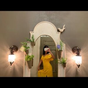 Boutique yellow dress!